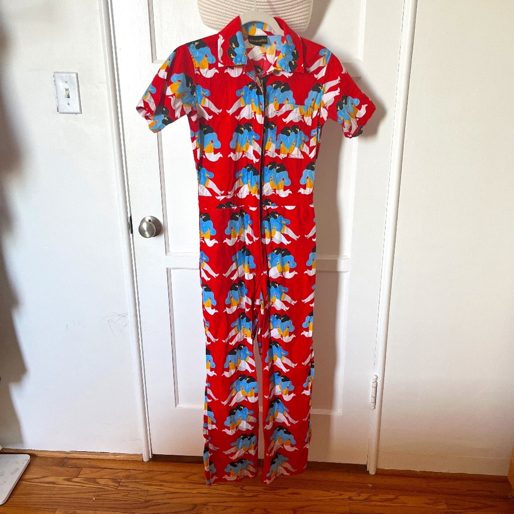 Nooworks Jumpsuit - Coveralls in Red Ladies